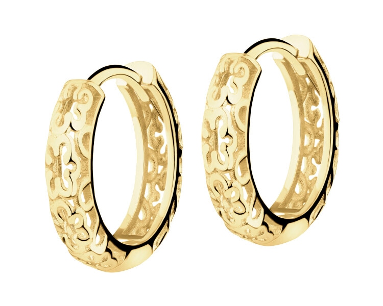 8 K Yellow Gold Hoop Earring 