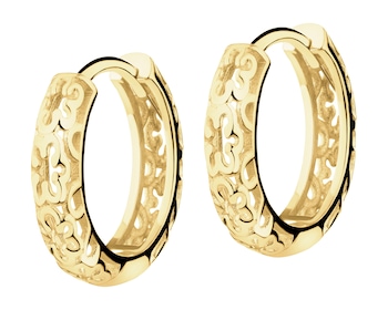 8 K Yellow Gold Hoop Earring 