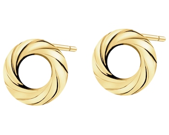 14 K Yellow Gold Earrings 