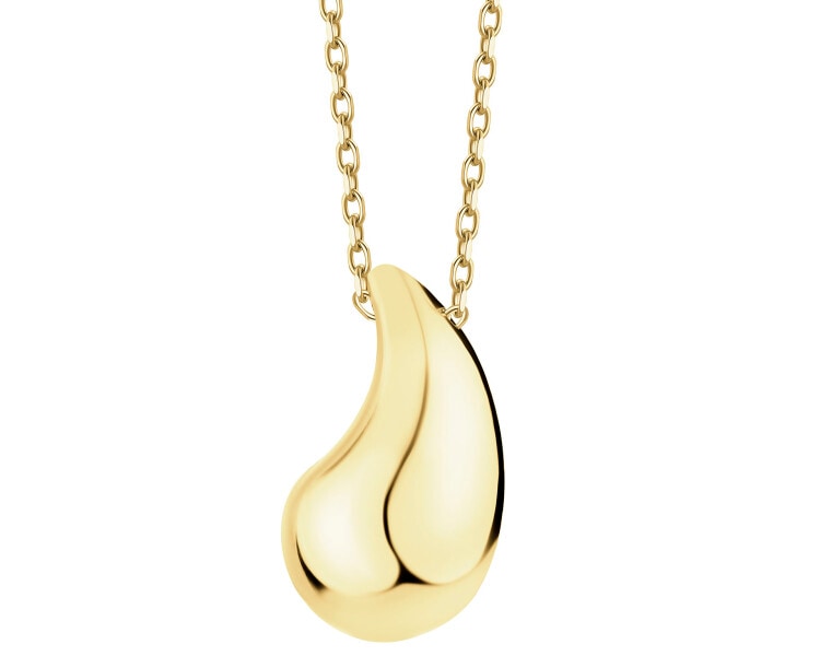 9 K Yellow Gold Necklace 