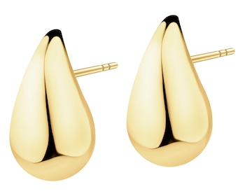 9 K Yellow Gold Earrings 