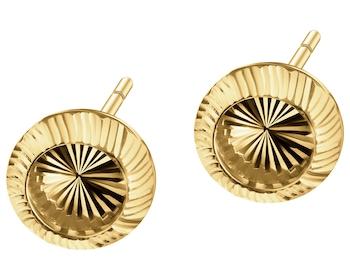 14 K Yellow Gold Earrings 