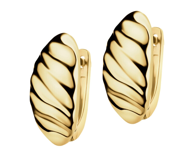 14 K Yellow Gold Earrings 