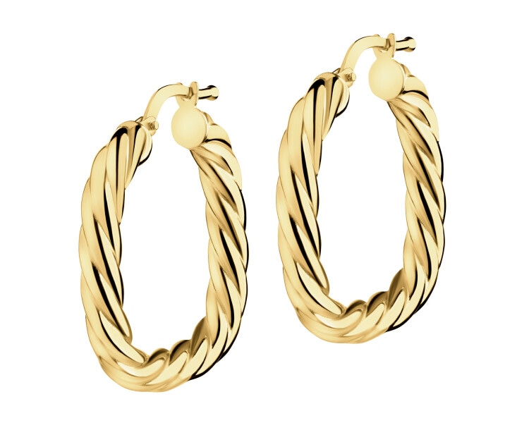 14 K Yellow Gold Earrings 