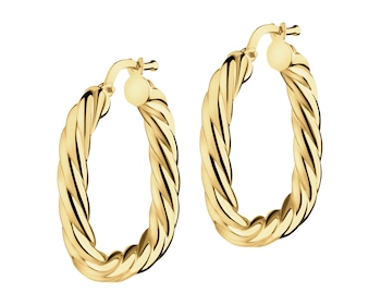 14 K Yellow Gold Earrings 