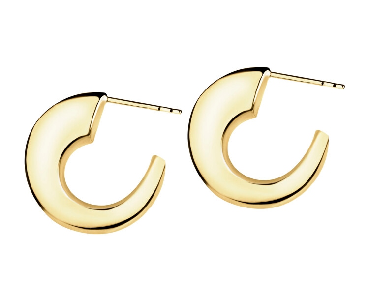 9 K Yellow Gold Earrings 