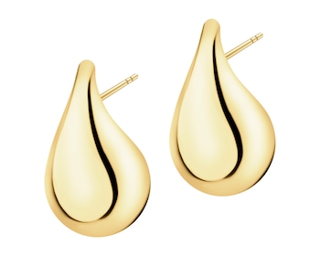 9 K Yellow Gold Earrings 