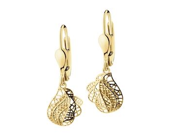 14 K Yellow Gold Dangling Earring 