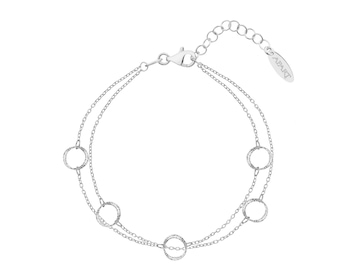 Rhodium Plated Silver Bracelet 