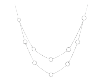 Rhodium Plated Silver Necklace 