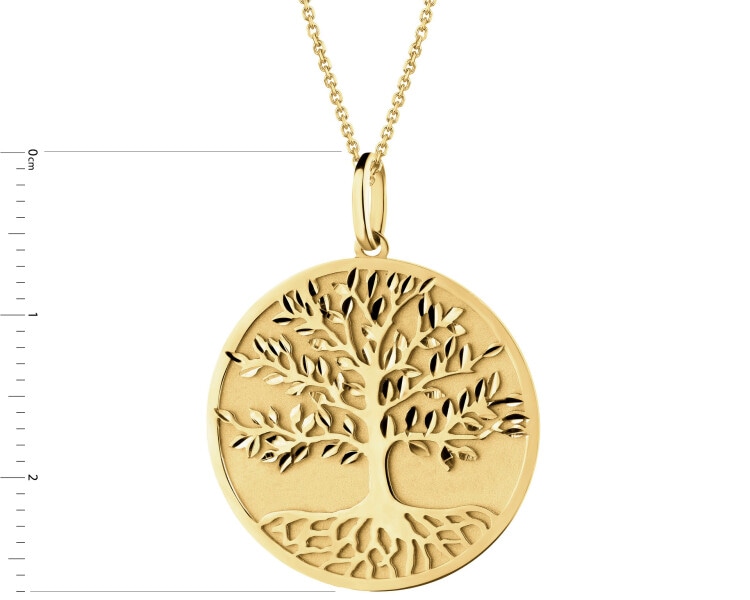 Złota zawieszka - drzewko