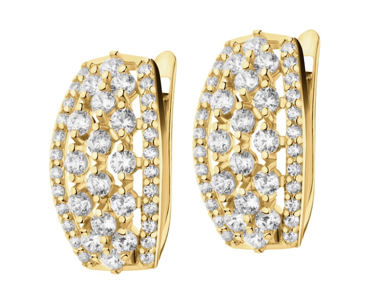 8 K Yellow Gold Earrings