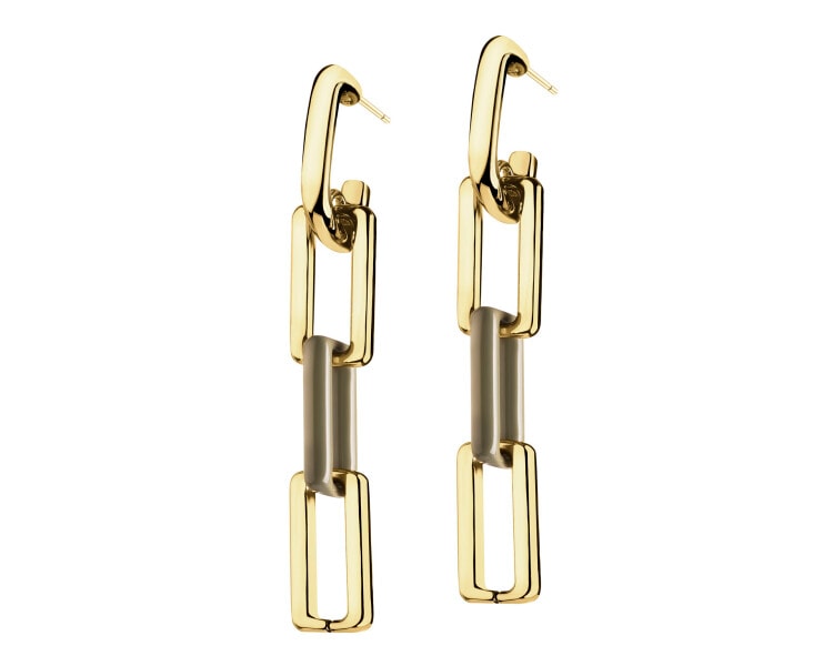 Gold-Plated Zinc Dangling Earring 