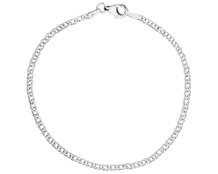 Rhodium Plated Silver Bracelet