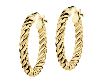 9 K Yellow Gold Hoop Earring 