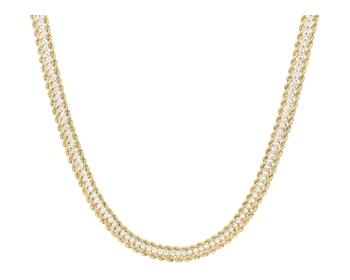 14 K Yellow Gold Necklace with Cubic Zirconia