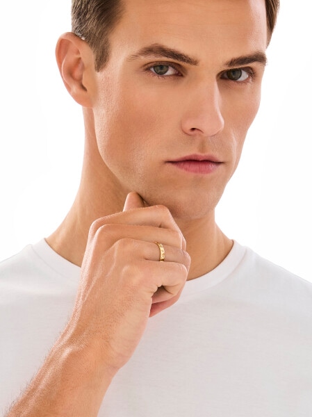 Gold-Plated Silver Band Ring 