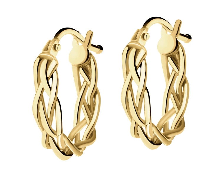 9 K Yellow Gold Hoop Earring 