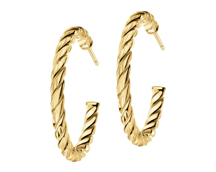 9 K Yellow Gold Hoop Earring 