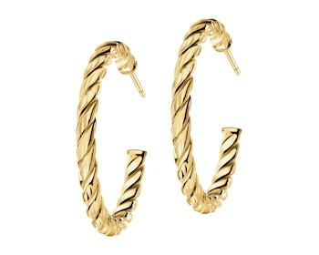 9 K Yellow Gold Hoop Earring 