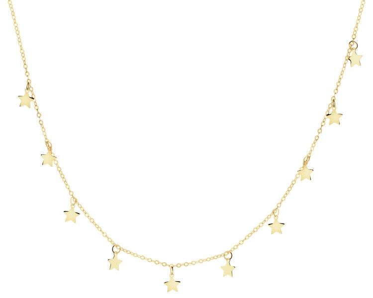 9 K Yellow Gold Necklace 