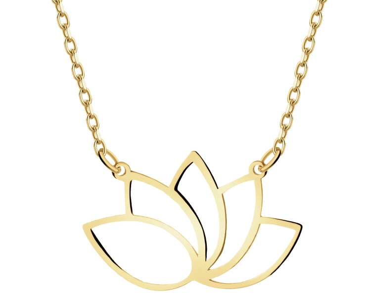 8 K Yellow Gold Necklace 