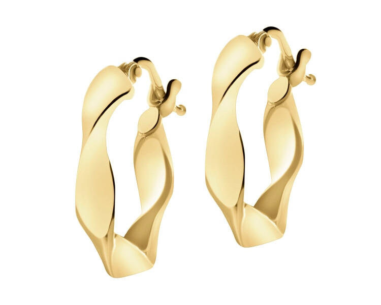 9 K Yellow Gold Hoop Earring 