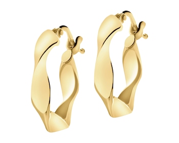 9 K Yellow Gold Hoop Earring 