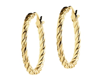 9 K Yellow Gold Hoop Earring 