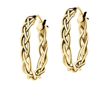 9 K Yellow Gold Hoop Earring 