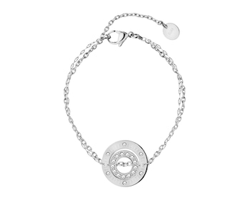 Stainless Steel Bracelet with Crystal