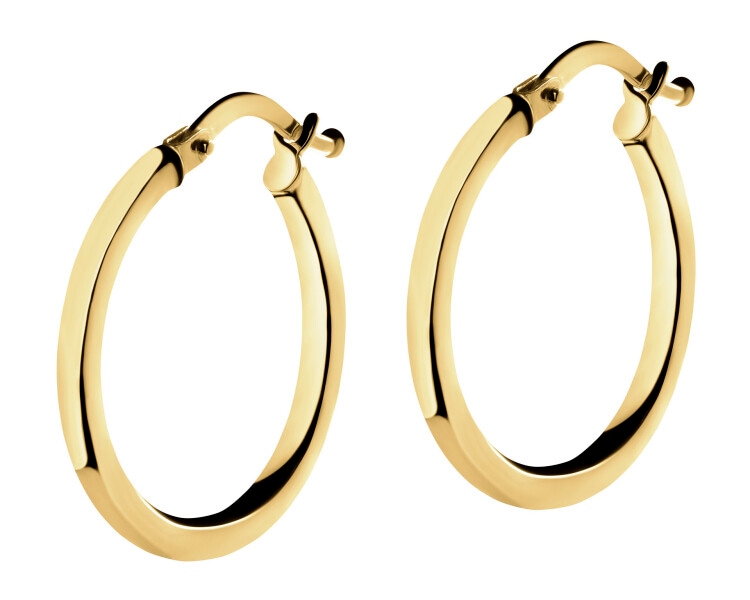 9 K Yellow Gold Hoop Earring 