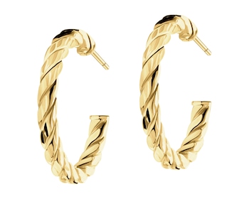 9 K Yellow Gold Hoop Earring 