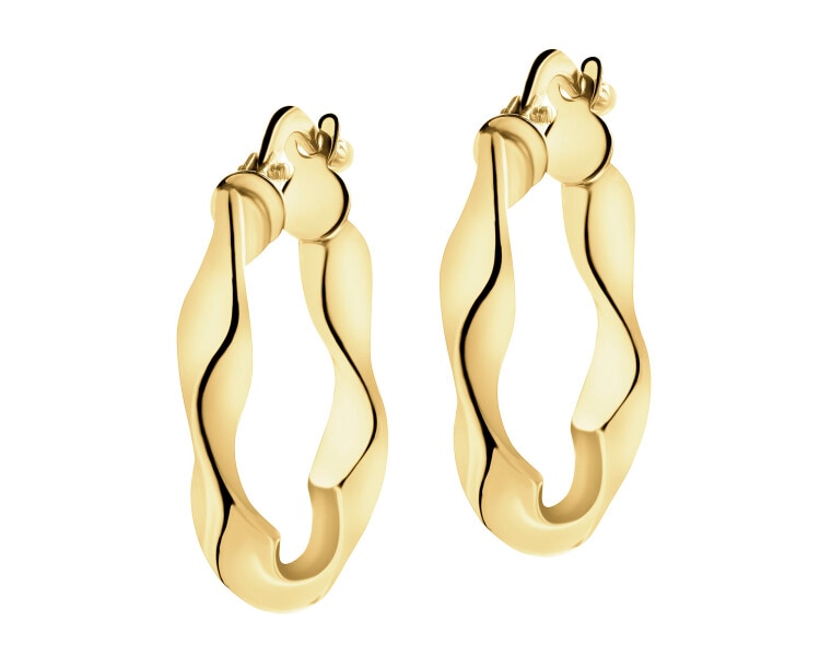 9 K Yellow Gold Hoop Earring 