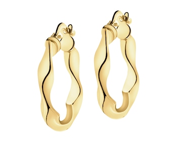 9 K Yellow Gold Hoop Earring 