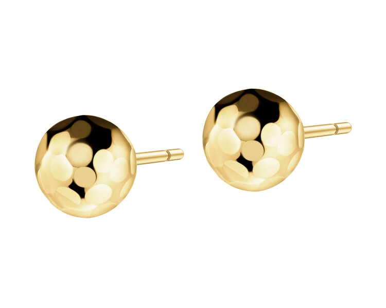 8 K Yellow Gold Earrings 