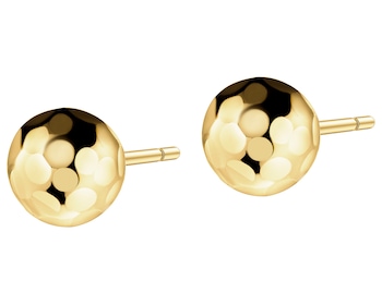 8 K Yellow Gold Earrings 