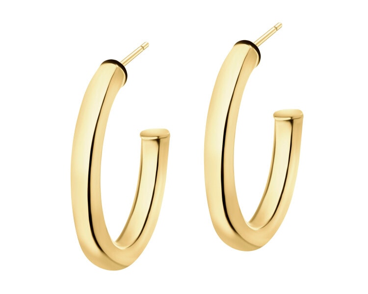 9 K Yellow Gold Hoop Earring 