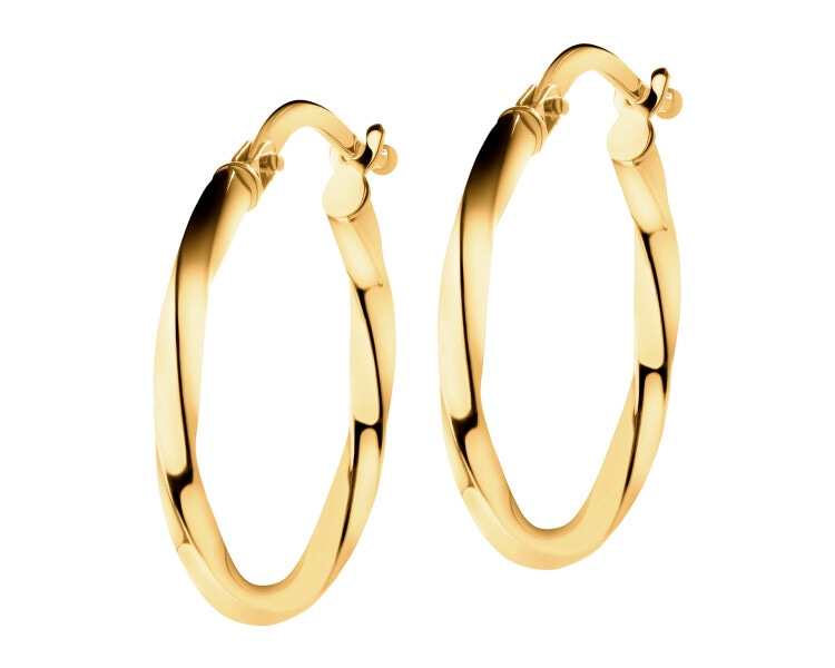 9 K Yellow Gold Hoop Earring 