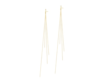 9 K Yellow Gold Dangling Earring 