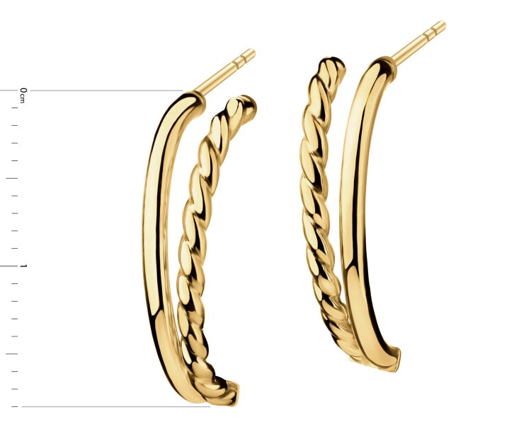 9 K Yellow Gold Earrings