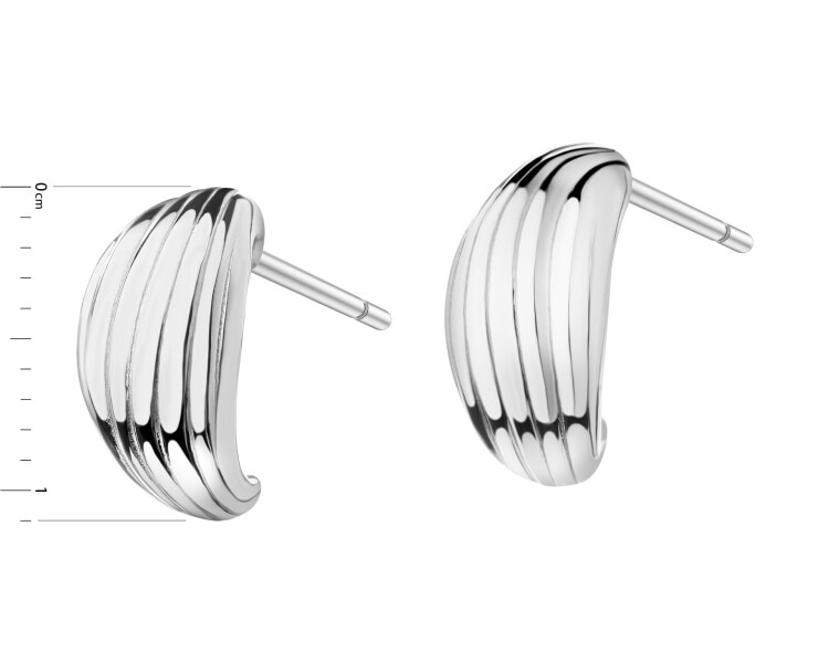 Rhodium Plated Silver Earrings