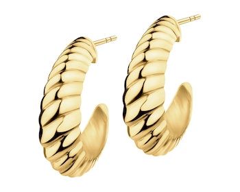 9 K Yellow Gold Earrings 