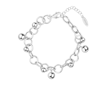 Rhodium Plated Silver Bracelet 