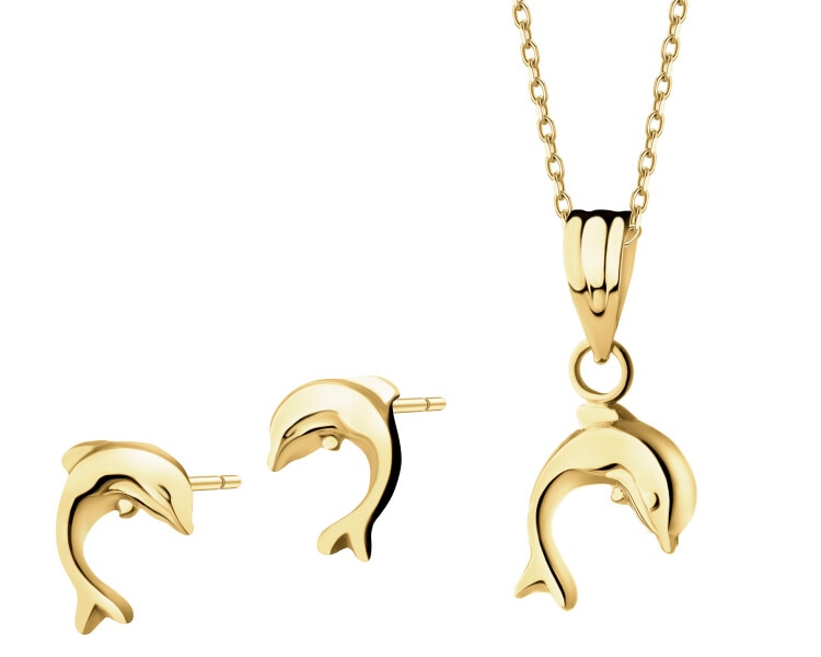 8 K Yellow Gold Set 