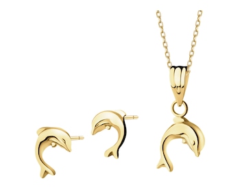 8 K Yellow Gold Set 