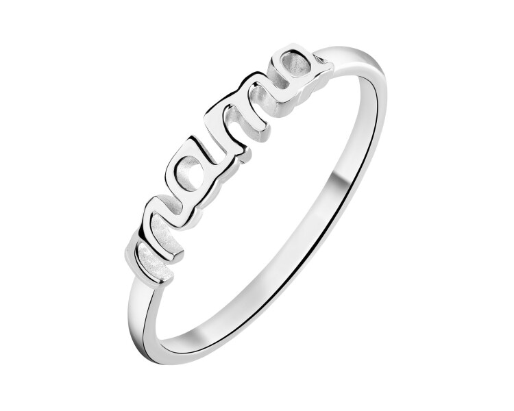 Rhodium Plated Silver Ring 