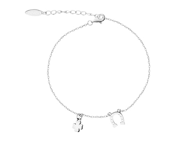 Rhodium Plated Silver Bracelet 