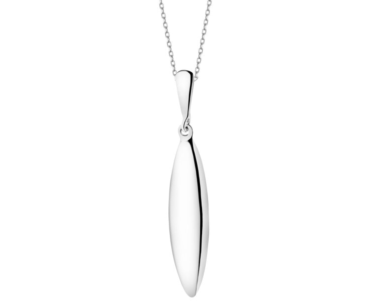 Rhodium Plated Silver Pendant 