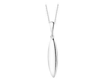 Rhodium Plated Silver Pendant 